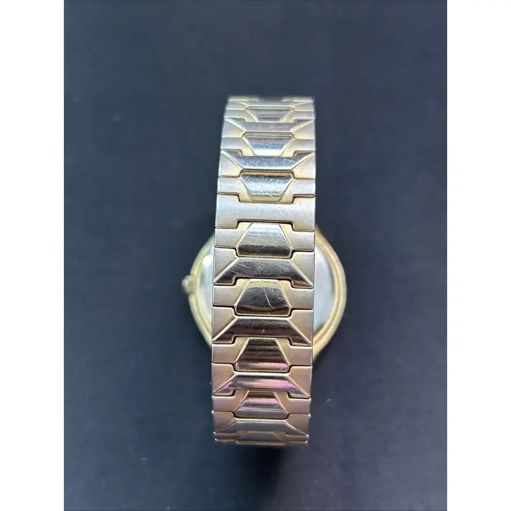 Advance Two Tone Men’s Stretch Band Quartz Watch